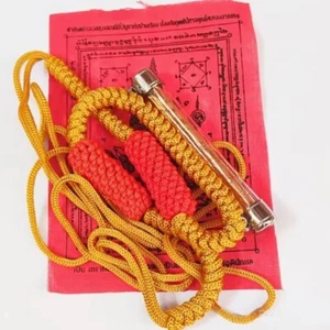 Amulet Waist Takrud Talisman Diamond Armor 3 Kings Takrut Mantra Thai Buddha - Picture 1 of 5