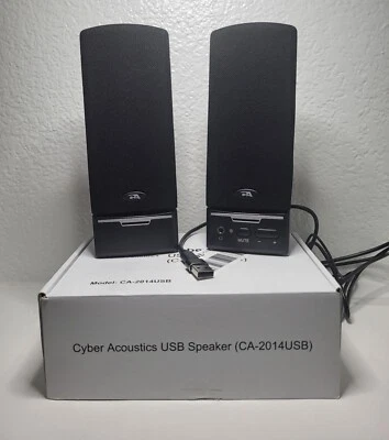 Cyber Acoustics USB 2.0 (CA-2014USB)  Computer Speakers USB-C/USB-A Compatible - Image 1 of 4
