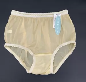Vtg Warners Pure Luxury Sheer Silky NOS Gusset Nylon Granny Panties Sz 10 - Picture 1 of 13
