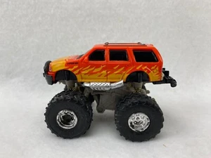 Funline Ford Expedition Orange Die Cast Toy Monster Truck Spring Shock Pull Back - Picture 1 of 10