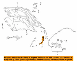 NEW GENUINE FORD Right Hood Hinge Assembly 6W7Z-16796-A Crown Victoria 1998-2011 - Picture 1 of 7