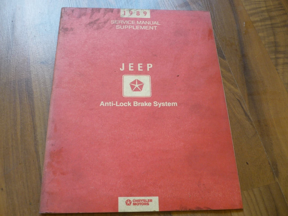 #J064 JEEP ALLE MODELLE 1989 mit ABS Ergänzung Supplement WERKSTATT HANDBUCH - Bild 1 von 1