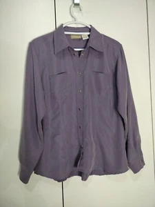 Liz Claiborne Lizwear Pearl Snap Button Up Dress Shirt - Picture 1 of 3