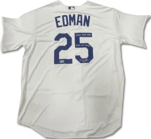 Tommy Edman Signed Jersey Inscribed 2024 NLCS MVP 2024 WS Champ Dodgers Tristar - Picture 1 of 5