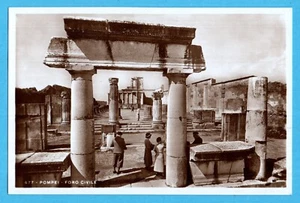 30-POMPEI-FORO CIVILE-CARTOLINA-NON VIAGGIATA-VERA FOTOGRAFIA-USATO - Picture 1 of 2