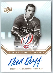 2008-09 MONTREAL CANADIENS CENTENNIAL DICK DUFF HABS INKS HABS-DD 95216 - Bild 1 von 2