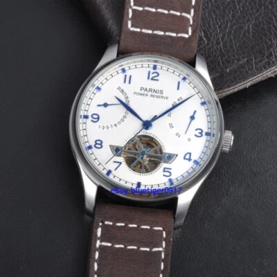 PARNIS 2530 Power Reserve Movement 43mm Men's Automatic Watch White Dial - Image 1 of 4
