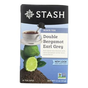 Stash Tea Earl Grey Black - Double Bergamot - Case of 6 - 18 Bags - Picture 1 of 2