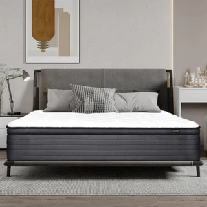 12" Gel Memory Foam Mattress Hybrid Spring Medium Firm Twin Full Queen King Size - Picture 1 of 16