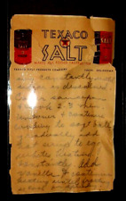 Texaco Gas and Oil Salt 1920 Letterhead
