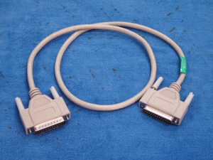 3FT DB25 Male to DB25 Male 25 Pin Serial RS232 Cable - New - Picture 1 of 2