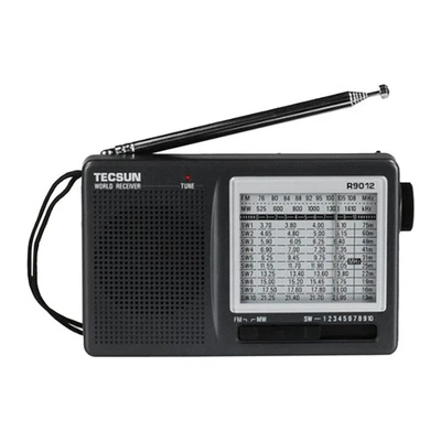  R-9012 Tragbarer Radio Empfänger AM/FM/SW 12 Bänder mit AN-05 External5876 - Bild 1 von 4