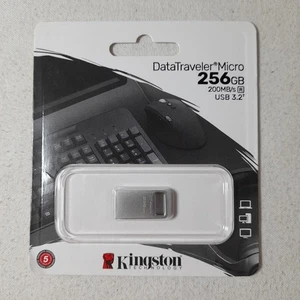 Kingston Technology DataTraveler 256GB Micro 200MB/s Metal USB 3.2 Gen 1 - Afbeelding 1 van 6
