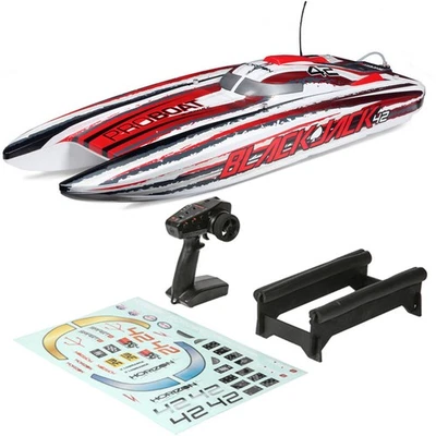 Pro Boat PRB08043T2 Blackjack 42" 8S Brushless Catamaran RTR Boat  White/Red - Image 1 of 4