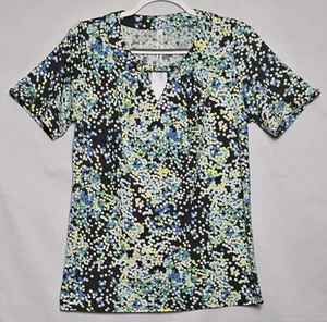 Top Pullover Para Mujer Nuevo Con Etiquetas Colección Nueva York Manga Corta Multicolor Talla Mediana - Imagen 1 de 7