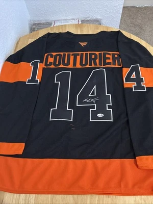 Camiseta deportiva autografiada de Sean Couturier Philadelphia Flyers certificada por la JSA Foto 1 de 4