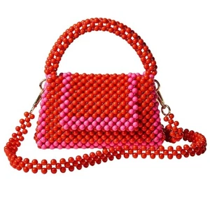 Bolso Bandolera Kate Spade X Target Colorblock Cuentas Rojo/Rosa - Imagen 1 de 6