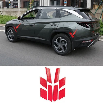 Fit For Hyundai Tucson 2022-2024 Red Sticker Wheel Eyebrow Arches Fender Flares - Image 1 of 4