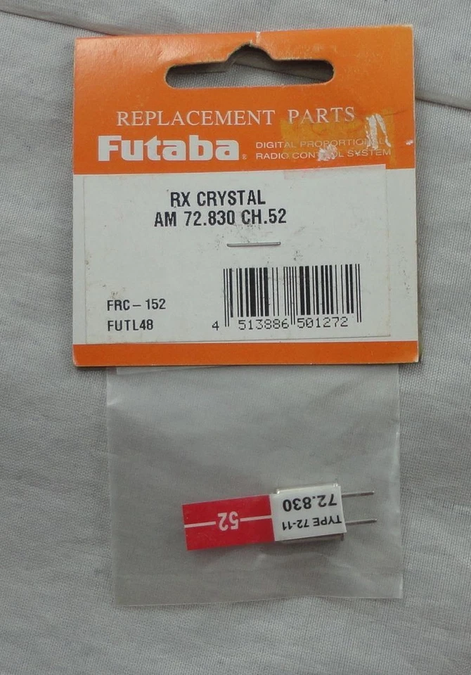 Futaba 72Mhz AM 72-11 CH52 Receiver Crystal Channel 52 72.830Mhz FUTL4852 - Image 1 of 1
