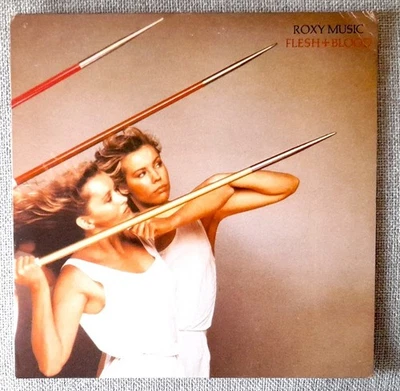 Roxy Music 'FLESH + BLOOD' LP  (1980)  NM / EX   US pressing - Image 1 of 4