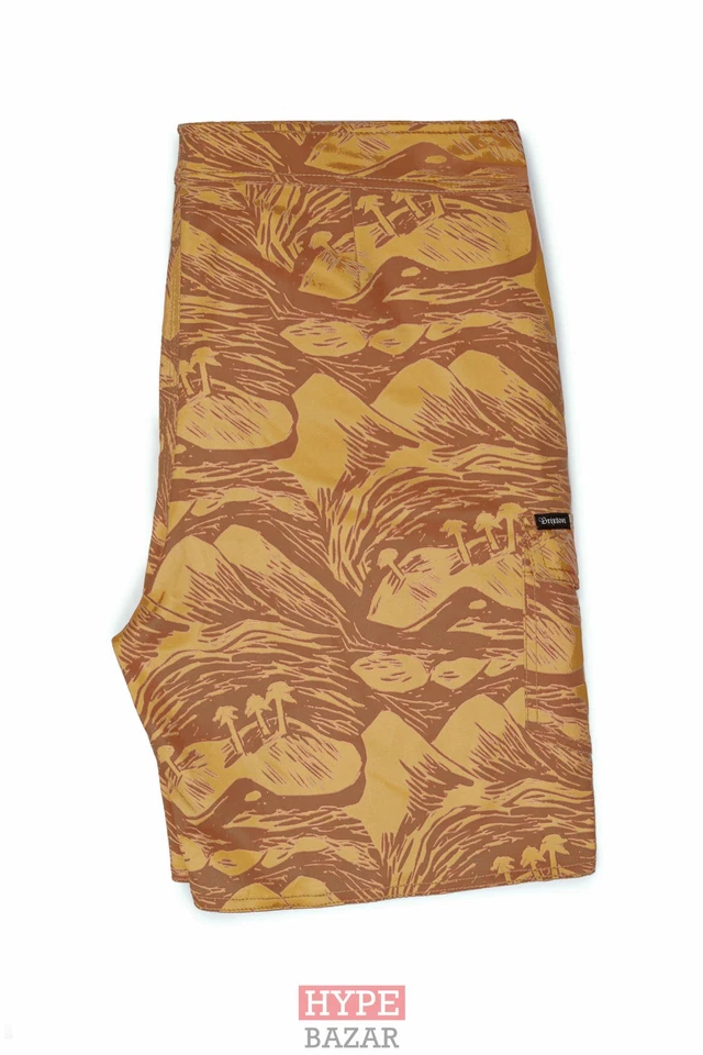 Brixton Leeward Boardshort Nuevo Borgoña-Oro Gr:32 Brixton Supply Co - Imagen 1 de 1