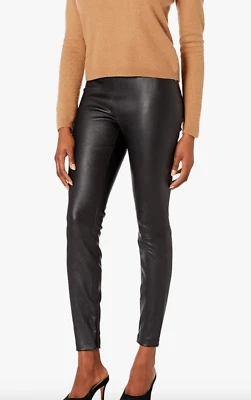 Leggings al tobillo Vince de cuero negros talla pequeña Foto 1 de 4