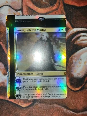FOIL NFC Miscut Sorin, Solemn Visitor Khans of Tarkir MTG Magic the Gathering - Image 1 of 2