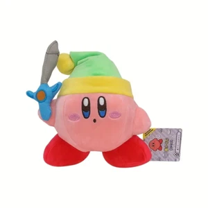 Sword Kirby Plush Doll Pink Stuffed Animal Plushie Toy 6 Inch Xmas Gift Kids New - Picture 1 of 5