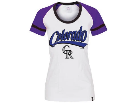 New MLB 5th & Ocean Women's Athletic Foil T-Shirt Cover