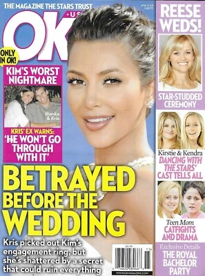 Ok Magazine Kim Kardashian Reese Witherspoon Dancing With the Stars Teen Mom - Image 1 of 4