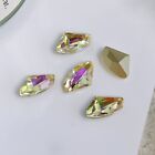 10x Oval Nail Gems Butterfly Nail Charms Nail Rhinestones Charms for-Salon