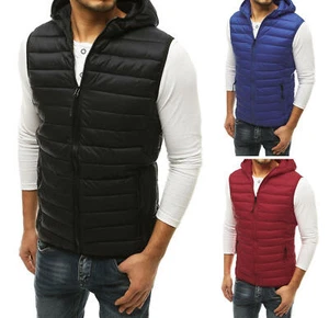 DSTREET Weste Steppweste Bodywarmer Ärmellos Übergangs Zipp Kapuze Herren M-2XL - Bild 1 von 36