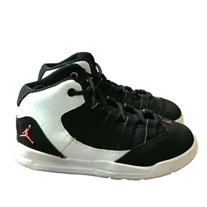 Nike Air Jordan Max Aura Sneakers Toddler 9 AQ9215-101 Black White Hi Top Shoes - Picture 1 of 12