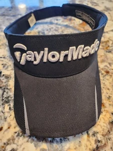 Taylor Made Golf Visor Hat Black Embroidered Adjustable Hat Cap - Picture 1 of 3