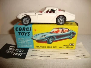 Original CORGI 324 MARCOS 1800 GT & VOLVO ENGINE - NR MINT in original BOX - Picture 1 of 12
