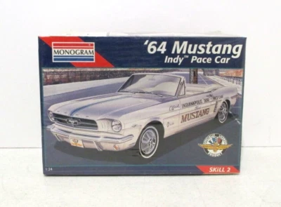 Vtg Monogram '64 Ford Mustang Indy Pace Car 1/24 Model Kit #2456 Sealed NIP 1995 - Image 1 of 4