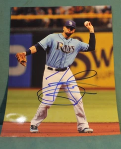 FOTO DE BÉISBOL FIRMADA POR LOS TAMPA BAY RAYS DE LONEY, JAMES 2013-2015 - Imagen 1 de 1