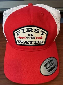 Columbia PFG Trucker Snap Back Unisex O/S Ball Cap in Red/White (CU0245-696) - Picture 1 of 12
