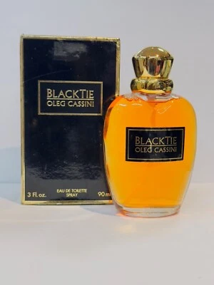 Oleg Cassini Black Tie EDT Spray 3.0 FL. OZ. Vintage. WB - Image 1 of 4