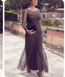 oleg cassini Beaded dress Size 6 - Picture 1 of 6