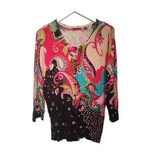 Maglione cardigan colorato VENINI taglia L - Foto 1 di 5