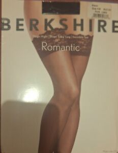 Berkshire Romantic Thigh High Stockings Lace Top Black Size A-B Style # 1363  