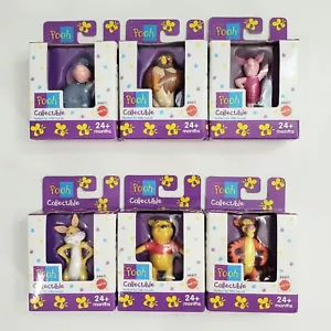 6 Vintage Winnie Pooh, Tigger Collectables for Little Hands by Mattel all Sealed - Picture 1 of 11
