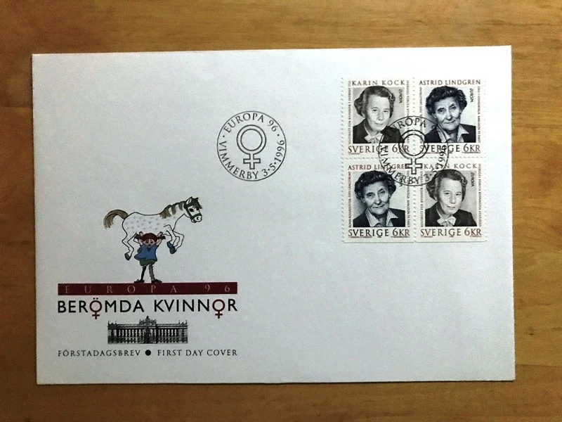 Sweden 1996 Europa Cept FDC famous women - Image 1 of 1