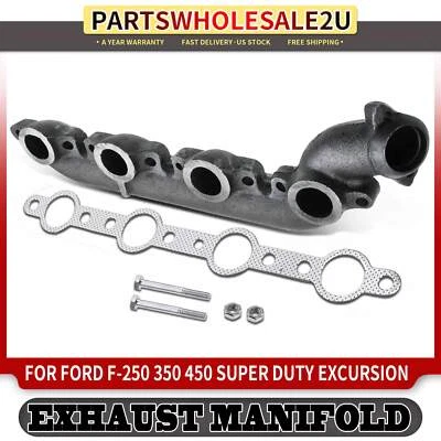 Left Side Exhaust Manifold w/ Gasket for Ford F-250 F-350 F-450 F-550 Super Duty - Image 1 of 4