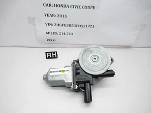 2012-2016 Honda Civic Front Right Window Motor Regulator 72255TR0A12 OEM - Picture 1 of 5