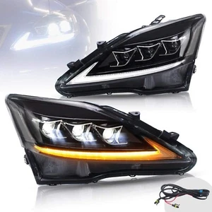 VLAND Full LED Headlights for [Lexus IS250 IS350 ISF IS 220d 2006 2007 2008 2... - Picture 1 of 9