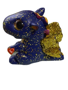 TY Beanie Boos Mini Boo SAFFIRE Blue Dragon Chaser Serie 3 Sammelfigur - Bild 1 von 8