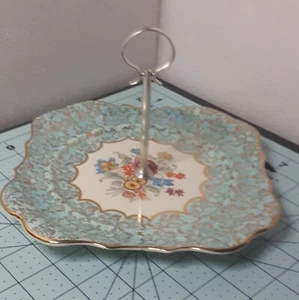 Vintage Alice Blue Serving Tray For Yeoman Plate By Lancaster & Sandland - Picture 1 of 16
