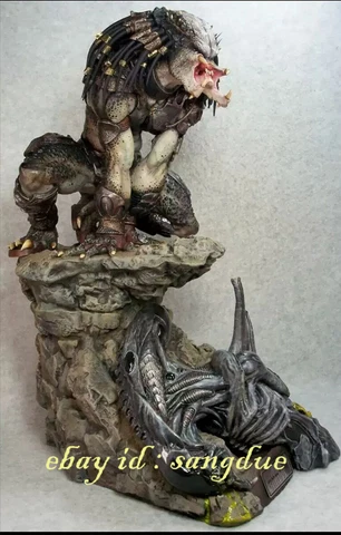Unpainted Resin Shadow Hunter Predator Toad Squat 1:6 SCollection tatue in stock Cover
